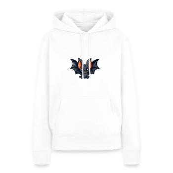 Bat Comic - Women’s Premium Organic Hoodie - white - Front - Julia (174cm)