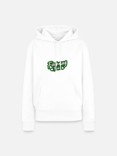 Farming Team - Frauen Premium Bio Hoodie - Weiß