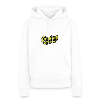 Équipe de boisson - Sweat à capuche Premium bio Femme - blanc - Devant - Julia (174cm)