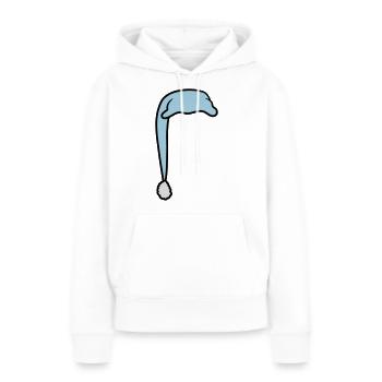 Schlafmütze mit Bommel - Frauen Premium Bio Hoodie - Weiß - Vorne - Julia (174cm)