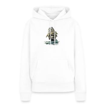 Segelschiff - Frauen Premium Bio Hoodie - Weiß - Vorne - Julia (174cm)