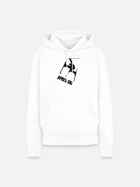 Skier - Frauen Premium Bio Hoodie - Weiß