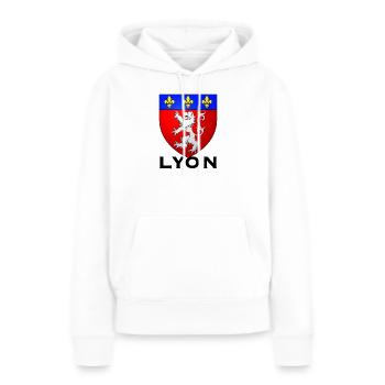 Lyon France - Frauen Premium Bio Hoodie - Weiß - Vorne - Julia (174cm)