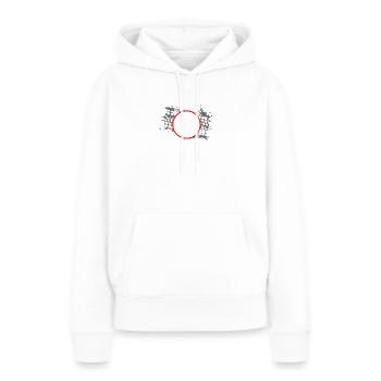Führerschein bestanden Aus dem Weg - Frauen Premium Bio Hoodie - Weiß - Vorne - Julia (174cm)