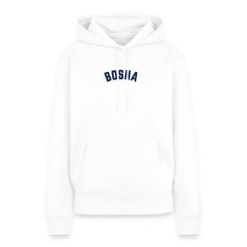 Bosnien - Frauen Premium Bio Hoodie - Weiß - Vorne - Julia (174cm)