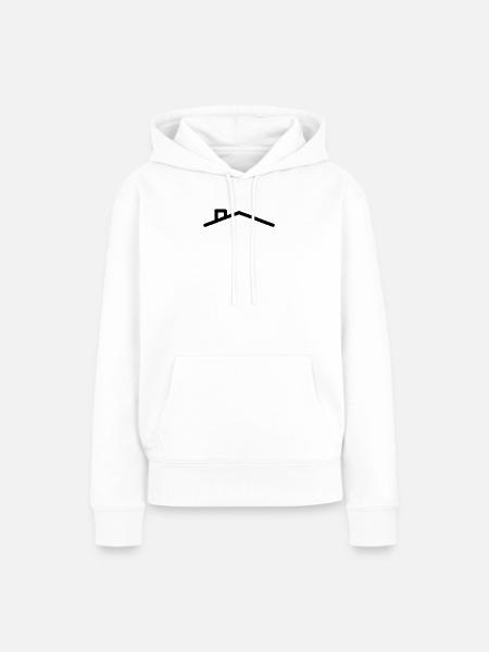 Haus Dach - Frauen Premium Bio Hoodie - Weiß
