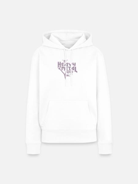 Heavy Metal Funny - Frauen Premium Bio Hoodie - Weiß