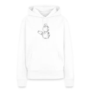 Musikinstrument - Frauen Premium Bio Hoodie - Weiß - Vorne - Julia (174cm)