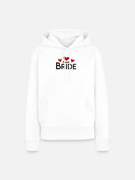 Team Braut Hochzeitsfeier - Frauen Premium Bio Hoodie - Weiß