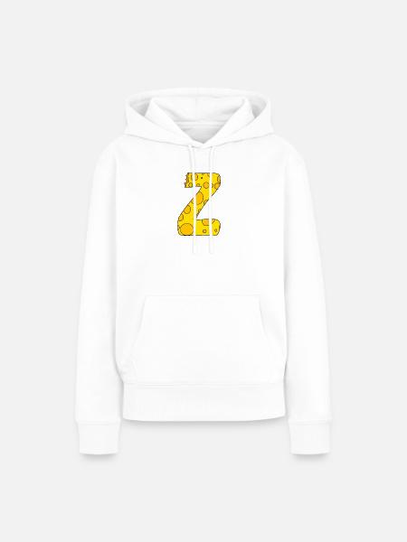Buchstabe Z - Frauen Premium Bio Hoodie - Weiß
