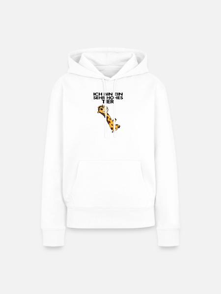 Teamleiter Giraffe Trainer Leitung Chef - Frauen Premium Bio Hoodie - Weiß