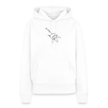 Vater Sohn, der 3 Kinder -Faust -Schub -Outfits - Frauen Premium Bio Hoodie - Weiß - Vorne - Julia (174cm)