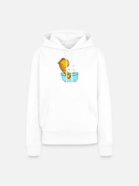 Giraffe - Frauen Premium Bio Hoodie - Weiß