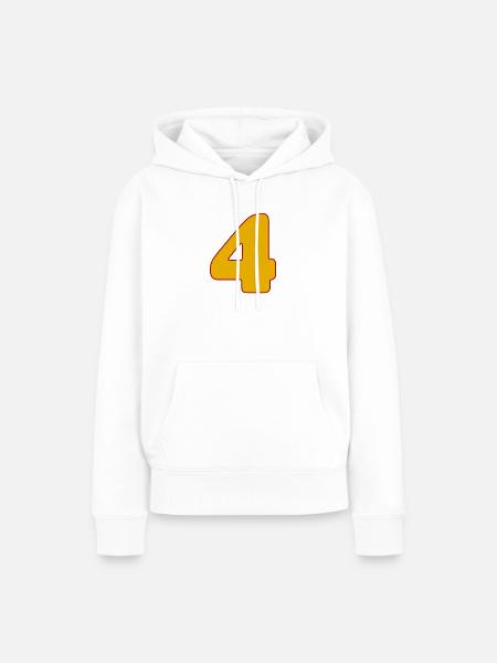 4 - Frauen Premium Bio Hoodie - Weiß