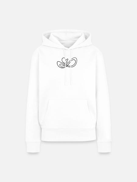 Unendlich Herz Liebe - Frauen Premium Bio Hoodie - Weiß