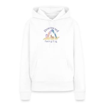 Downward Facing Dog - Yoga Tea - Women’s Premium Organic Hoodie - white - Front - Julia (174cm)