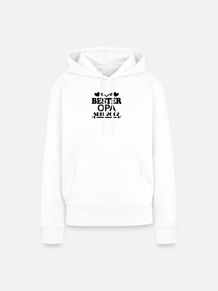 Bester Opa seit 2012 - Frauen Premium Bio Hoodie - Weiß