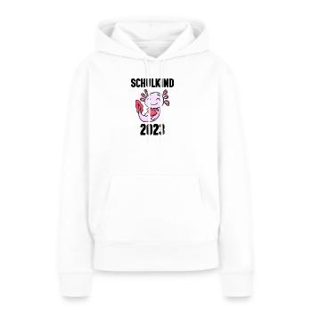 Schuldkind Einschulung 2023 - Frauen Premium Bio Hoodie - Weiß - Vorne - Julia (174cm)
