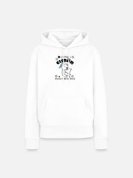 Eisbär - Frauen Premium Bio Hoodie - Weiß