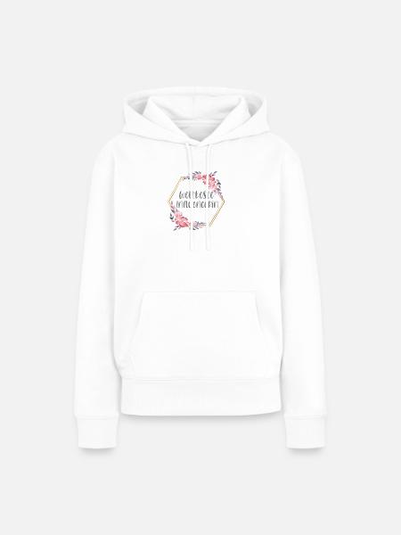 Influencerin Social Media Geschenk - Frauen Premium Bio Hoodie - Weiß