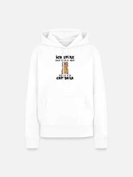 Capybara Wasserschwein Geschenk - Frauen Premium Bio Hoodie - Weiß