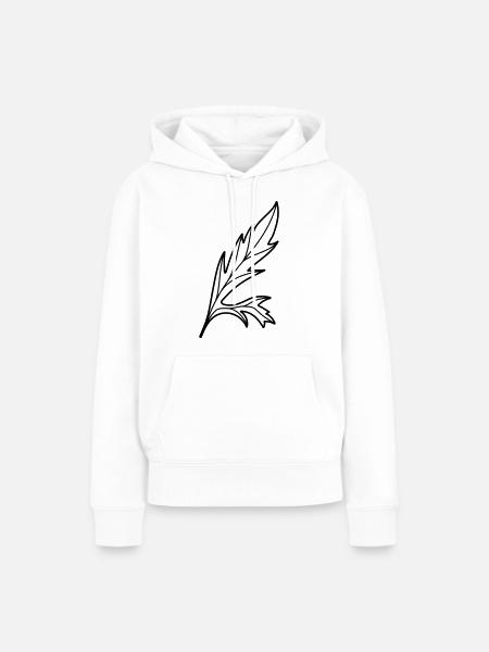 Mohn Blume - Frauen Premium Bio Hoodie - Weiß