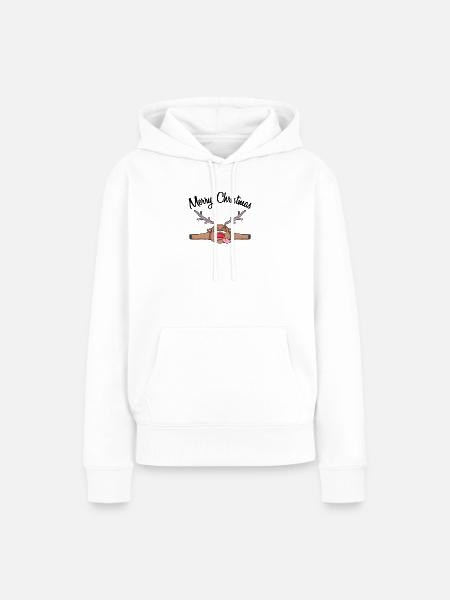 Weihnachten weihnachtlich Geschenk - Frauen Premium Bio Hoodie - Weiß
