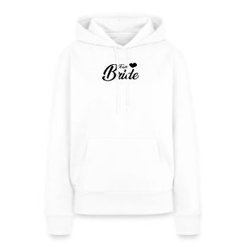 Team Bride - Frauen Premium Bio Hoodie - Weiß - Vorne - Julia (174cm)