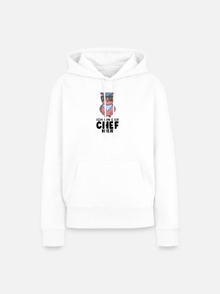 Eule - Frauen Premium Bio Hoodie - Weiß