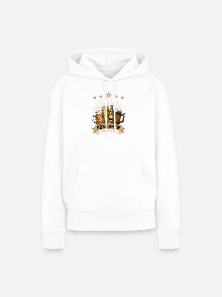 Homebrew Master Heimbrauer - Frauen Premium Bio Hoodie - Weiß