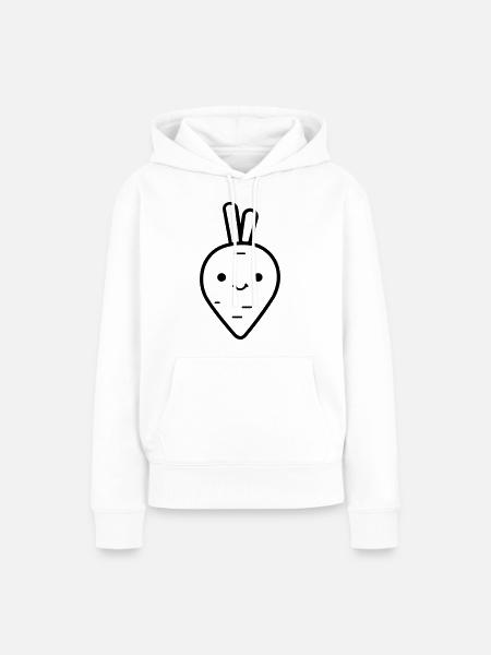 Karotte - Frauen Premium Bio Hoodie - Weiß
