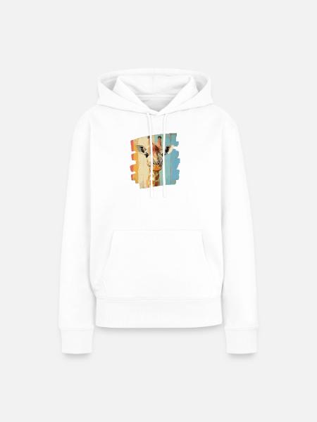 Giraffe - Frauen Premium Bio Hoodie - Weiß
