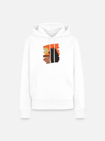 Finnischer Lapphund - Frauen Premium Bio Hoodie - Weiß