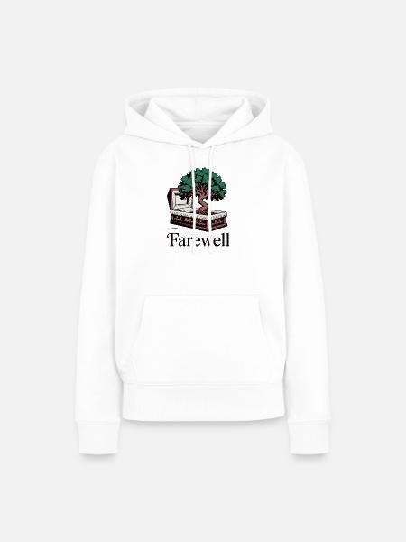 Gedenkbaum des Lebensdesigns - Frauen Premium Bio Hoodie - Weiß