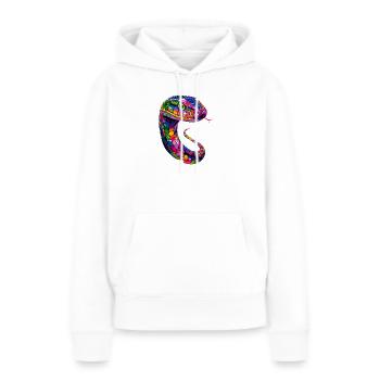 Schlange Python Kobra Klapperschlange Schlangen - Frauen Premium Bio Hoodie - Weiß - Vorne - Julia (174cm)