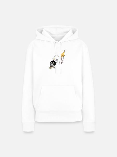 FLIEGENDER - Frauen Premium Bio Hoodie - Weiß
