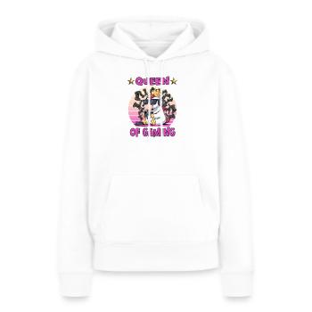 Queen of Gaming - Women’s Premium Organic Hoodie - white - Front - Julia (174cm)