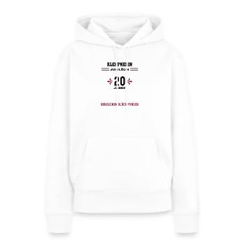 Klempnerin 20 Jahre Jubiläum 20. Jubi Klempnerei - Frauen Premium Bio Hoodie - Weiß - Vorne - Julia (174cm)