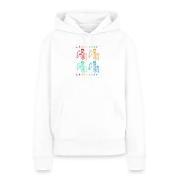 Fracture du bras Fracture osseuse du squelette d’Halloween - Sweat à capuche Premium bio Femme - blanc - Devant - Julia (174cm)