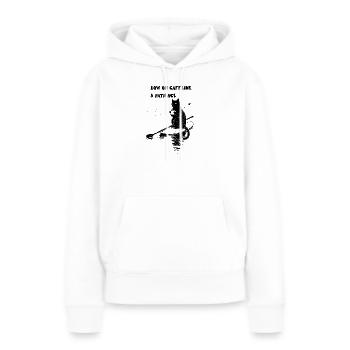 Low on Caffeine and Patience - Frauen Premium Bio Hoodie - Weiß - Vorne - Julia (174cm)