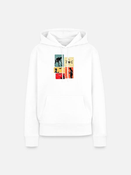 Drohnenpilot Panels Kunst - Frauen Premium Bio Hoodie - Weiß