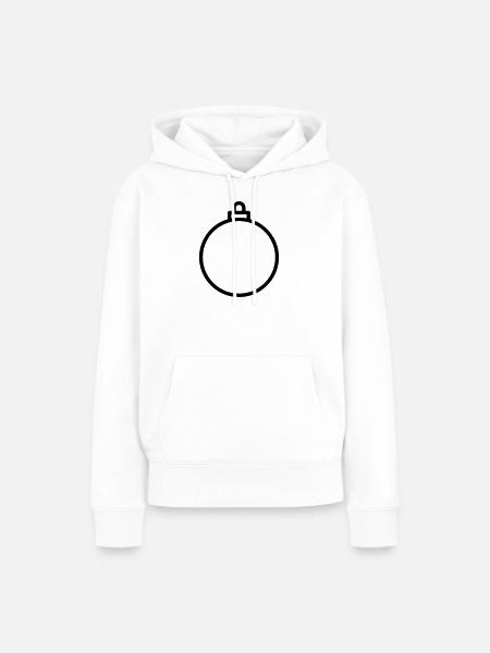 Christbaumkugel - Frauen Premium Bio Hoodie - Weiß