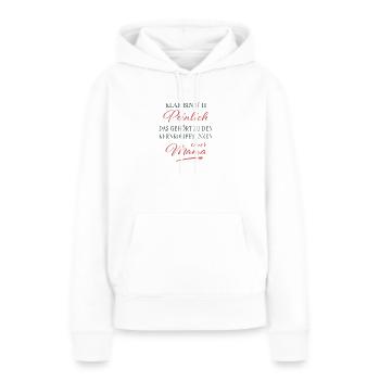 Kernkompetenz: Peinliche Mama - Frauen Premium Bio Hoodie - Weiß - Vorne - Julia (174cm)