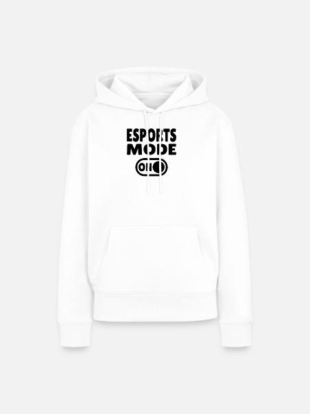 Esports Mode ON – Gaming - Frauen Premium Bio Hoodie - Weiß
