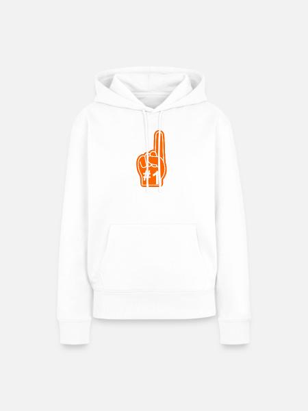 Supporter Sport USA - Frauen Premium Bio Hoodie - Weiß