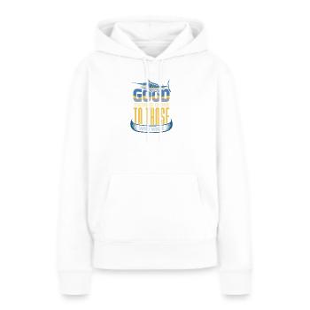 Pêcheurs Pêcheurs Pêcheurs Pêcheurs Pêcheurs Sportifs - Sweat à capuche Premium bio Femme - blanc - Devant - Julia (174cm)