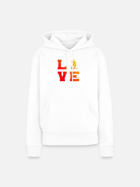 Einfach Floorball zeitloses Design - Frauen Premium Bio Hoodie - Weiß