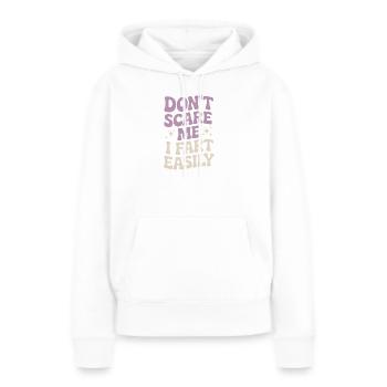 Dictons de pet, pets, cadeau de pets drôles - Sweat à capuche Premium bio Femme - blanc - Devant - Julia (174cm)