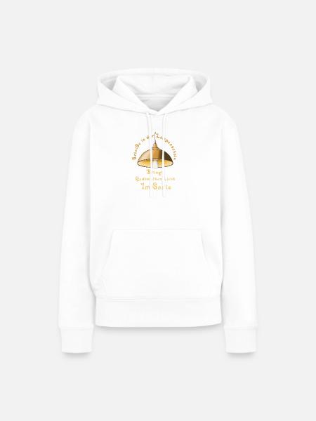 Scheiße in der Lampenschale... - Frauen Premium Bio Hoodie - Weiß