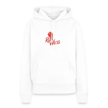 Souris de Carnaval, Rut, Wiess, Cologne, Cologne, Souris de Carnaval, - Sweat à capuche Premium bio Femme - blanc - Devant - Julia (174cm)